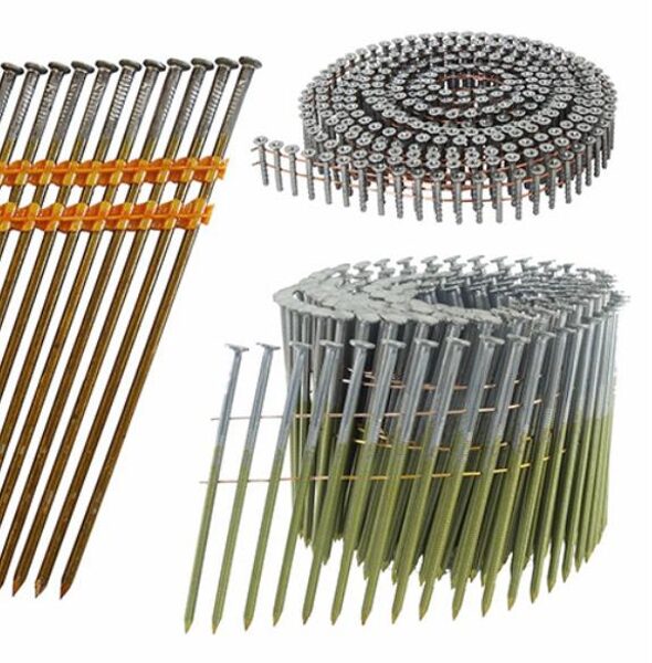 Savienojumi - Naglas, skrūves un pneimatiskās skavas