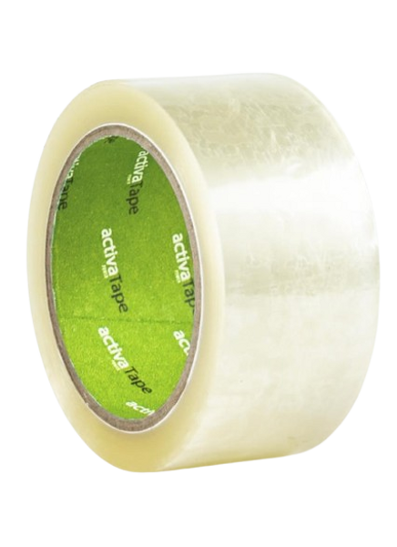  Iepakošanas līmlente 48mm x 66m, caurspīdīga, 43µm, BASIC