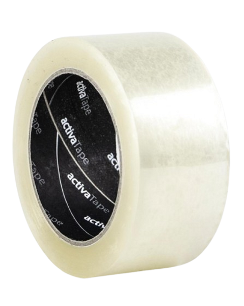 Iepakošanas līmlente 48mm x 66m, caurspīdīga, 65µm, PCV